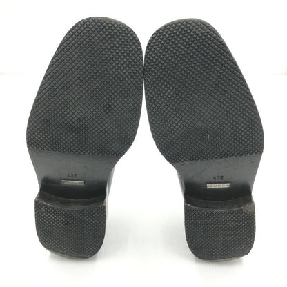 GUCCI Loafers Shoes EU 43 US 9.5 Leather Black Authentic