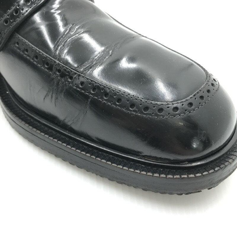 GUCCI Loafers Shoes EU 43 US 9.5 Leather Black Authentic