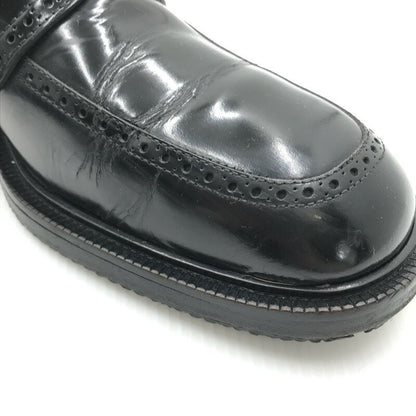 GUCCI Loafers Shoes EU 43 US 9.5 Leather Black Authentic