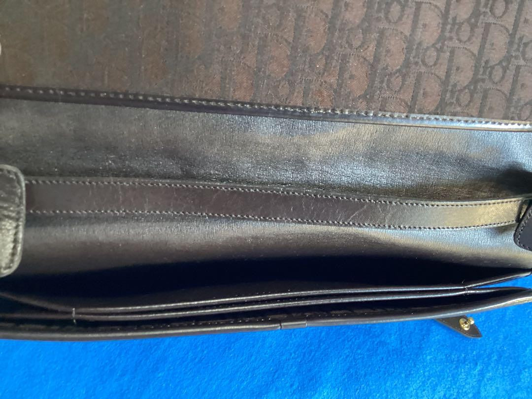 Christian Dior Shoulder Bag Purse 3way Trotter Canvas Leather Brown Authentic