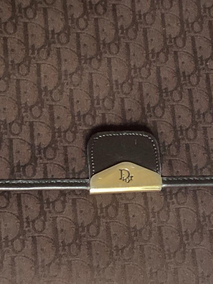 Christian Dior Shoulder Bag Purse 3way Trotter Canvas Leather Brown Authentic