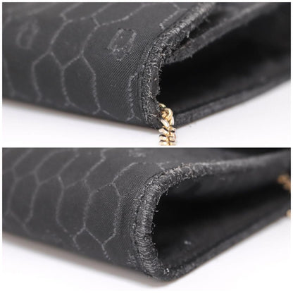 Christian Dior Shoulder Bag Purse Honeycomb Chain Black Authentic