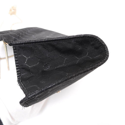 Christian Dior Shoulder Bag Purse Honeycomb Chain Black Authentic