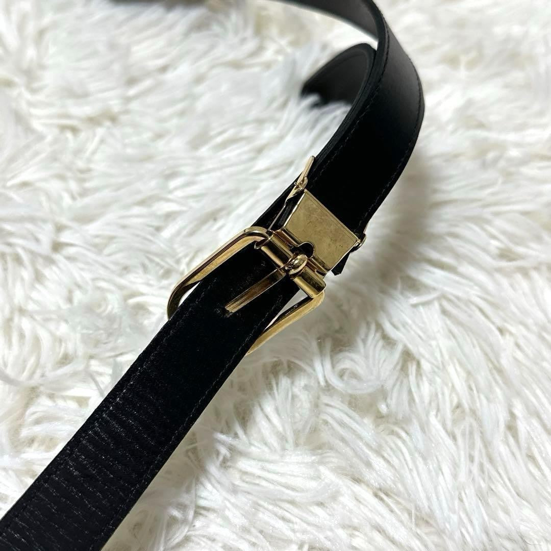 Christian Dior Shoulder Bag Purse CD Leather Black Authentic
