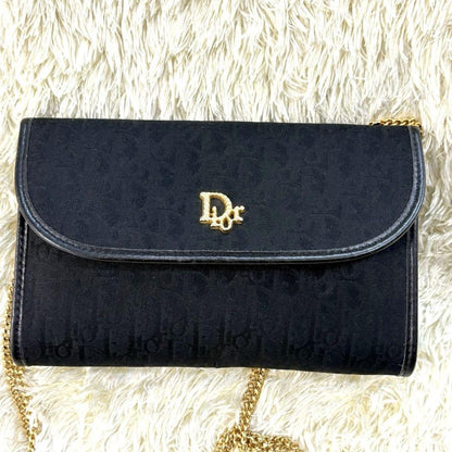 Christian Dior Shoulder Bag Purse 3way Trotter Logo Authentic