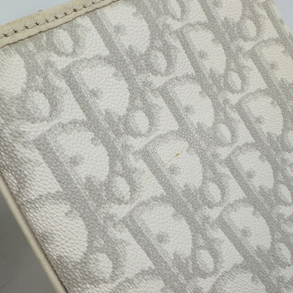 Christian Dior Shoulder Bag Purse Trotter Gray White Authentic