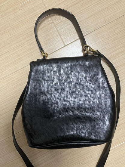 Christian Dior Hand Shoulder Bag Tote Purse 2way CD Leather Authentic