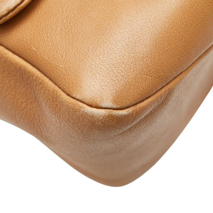 Salvatore Ferragamo Shoulder Bag Purse Gancini Leather Brown Authentic