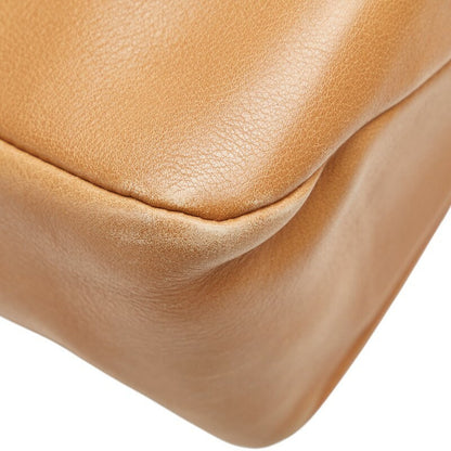 Salvatore Ferragamo Shoulder Bag Purse Gancini Leather Brown Authentic