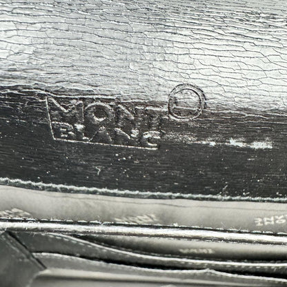 Montblanc Business Bag Briefcase 2way Leather Black Authentic