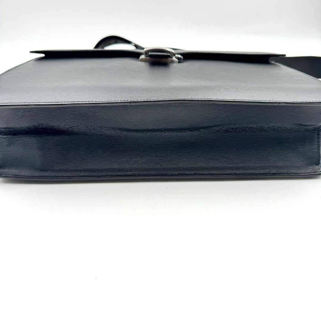 Montblanc Business Bag Briefcase 2way Leather Black Authentic