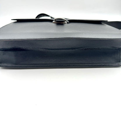 Montblanc Business Bag Briefcase 2way Leather Black Authentic