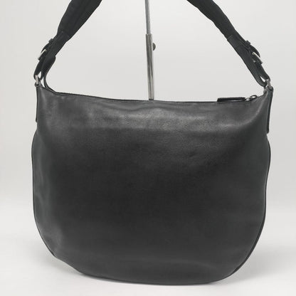 GUCCI Shoulder Bag Purse Leather Black Authentic