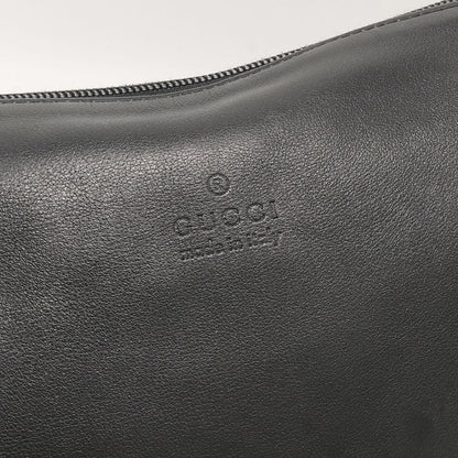 GUCCI Shoulder Bag Purse Leather Black Authentic