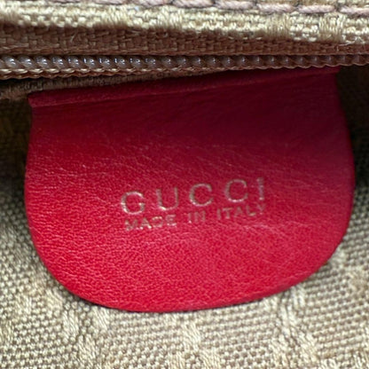 GUCCI Backpack Mini Bamboo Leather Red Authentic