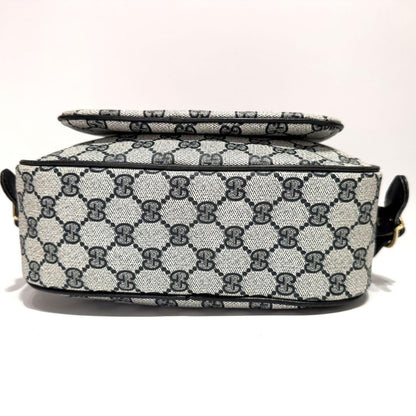 GUCCI Shoulder Camera Bag Purse GG Supreme Black Authentic