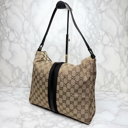 GUCCI Shoulder Bag Purse GG Canvas Authentic