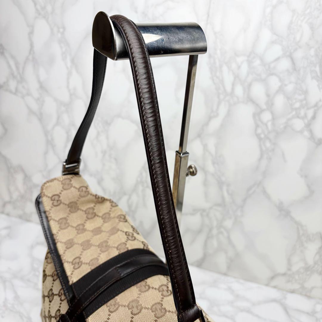 GUCCI Shoulder Bag Purse GG Canvas Authentic