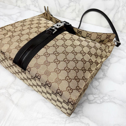 GUCCI Shoulder Bag Purse GG Canvas Authentic