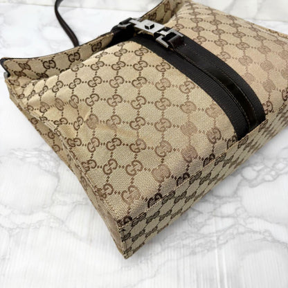 GUCCI Shoulder Bag Purse GG Canvas Authentic