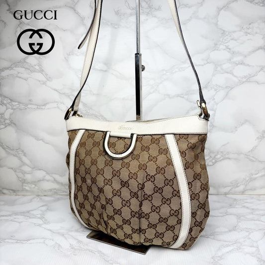 GUCCI Shoulder Bag Purse GG Canvas Authentic