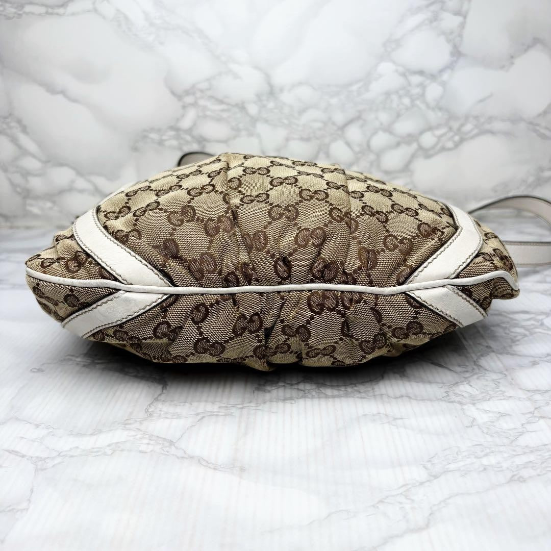GUCCI Shoulder Bag Purse GG Canvas Authentic