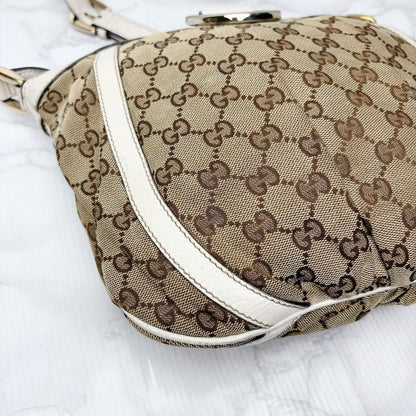 GUCCI Shoulder Bag Purse GG Canvas Authentic