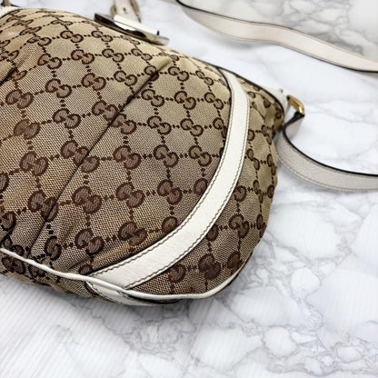 GUCCI Shoulder Bag Purse GG Canvas Authentic
