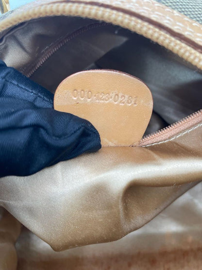 GUCCI Boston Bag Purse GG Canvas Authentic