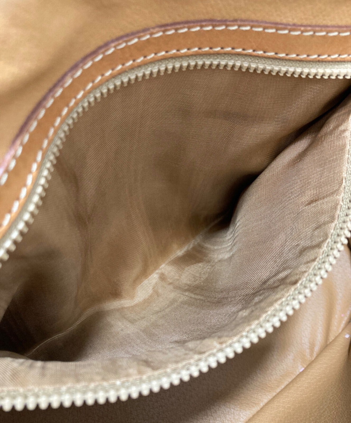 CELINE Hand Shoulder Bag Tote Purse 2way Macadam Brown Authentic