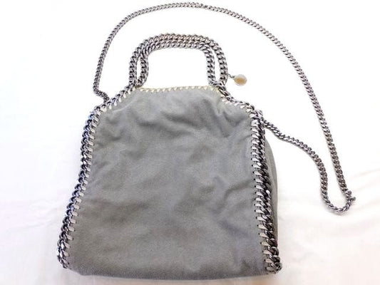 Stella McCartney Hand Shoulder Bag Tote Purse 2way Falabella Gray Authentic