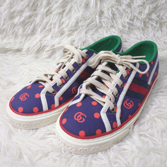 GUCCI Sneakers Shoes Low-Cut Sherry Line EU 37 US 7 Multicolor Authentic