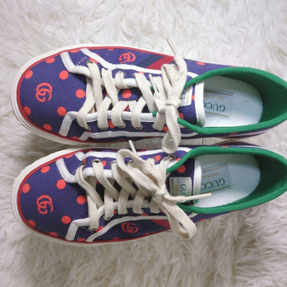 GUCCI Sneakers Shoes Low-Cut Sherry Line EU 37 US 7 Multicolor Authentic