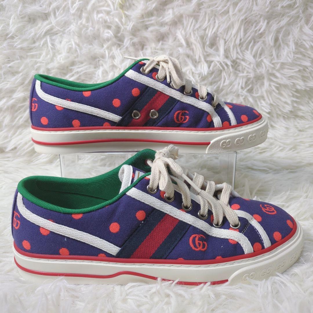 GUCCI Sneakers Shoes Low-Cut Sherry Line EU 37 US 7 Multicolor Authentic