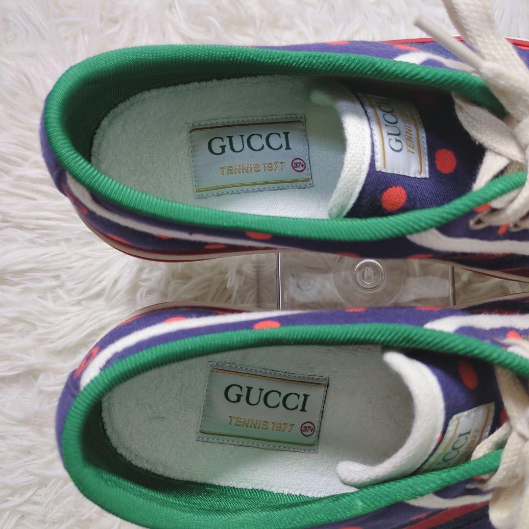 GUCCI Sneakers Shoes Low-Cut Sherry Line EU 37 US 7 Multicolor Authentic