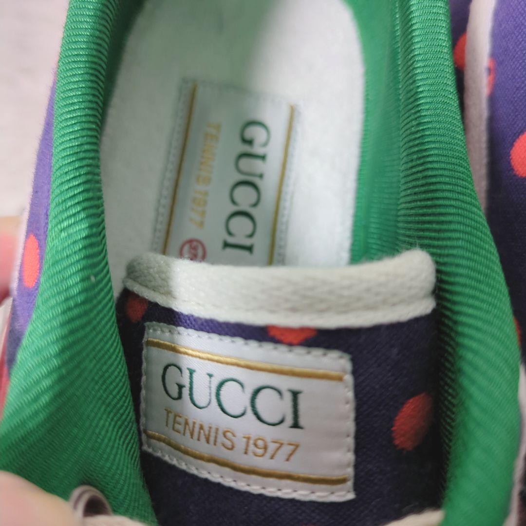 GUCCI Sneakers Shoes Low-Cut Sherry Line EU 37 US 7 Multicolor Authentic