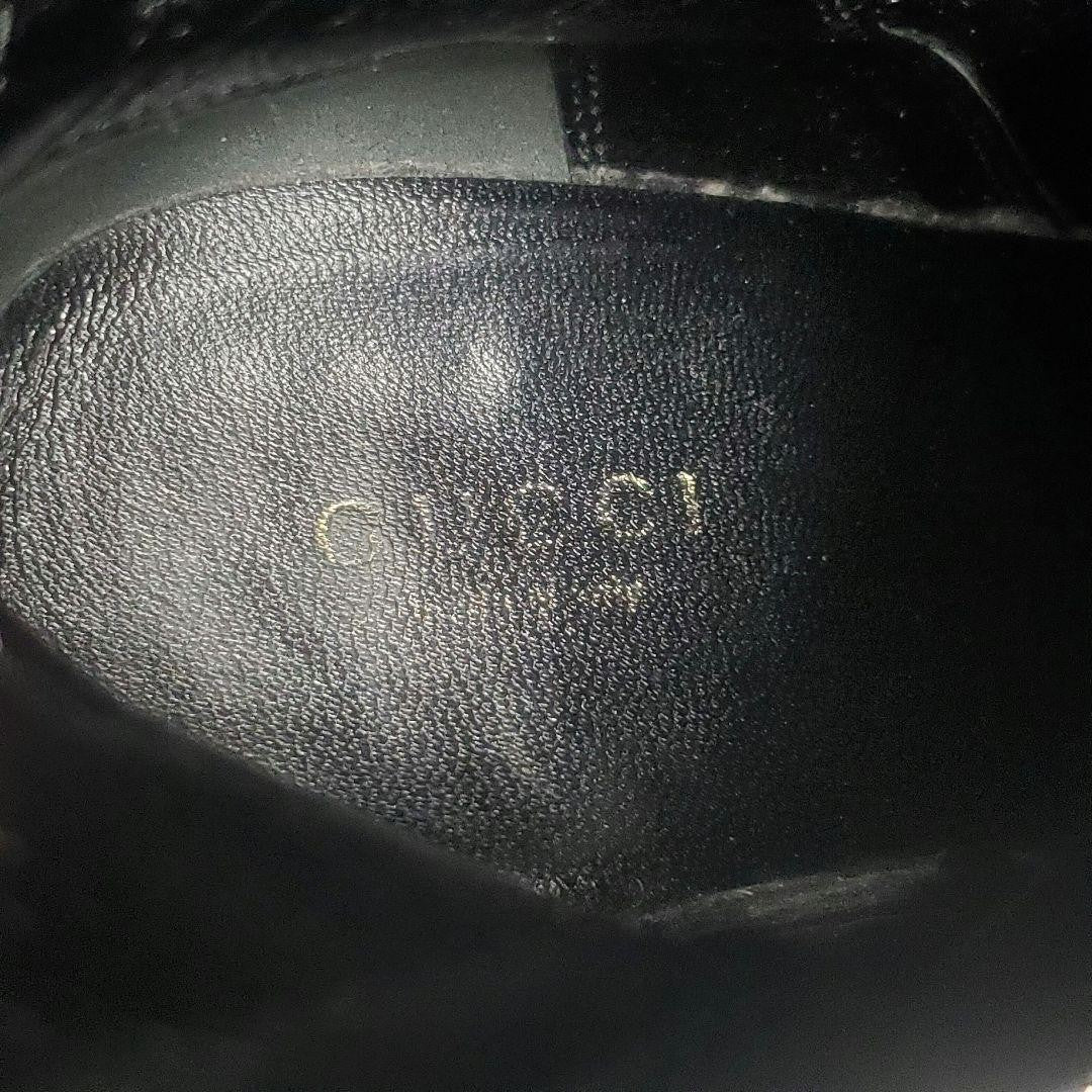 GUCCI Short Boots Shoes EU 37.0 US 7.0 Leather Black Authentic