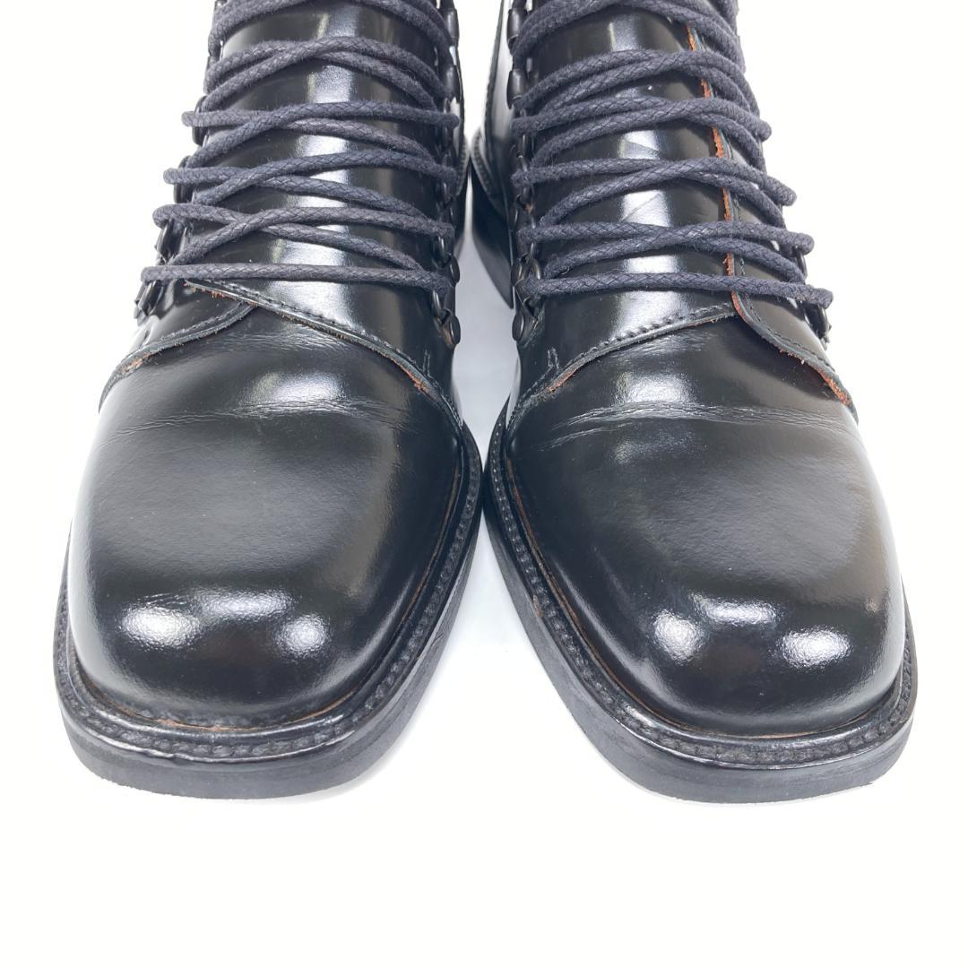 GUCCI Short Boots Shoes EU 37.0 US 7.0 Leather Black Authentic