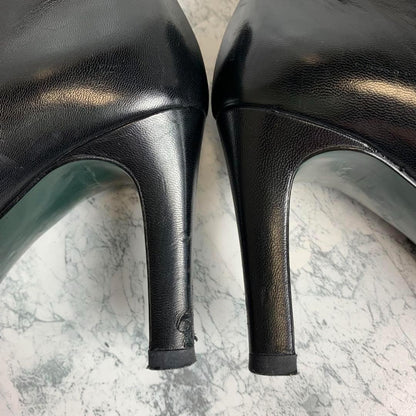 GUCCI Short Boots Shoes EU 36.5 US 6.5 Leather Black Authentic