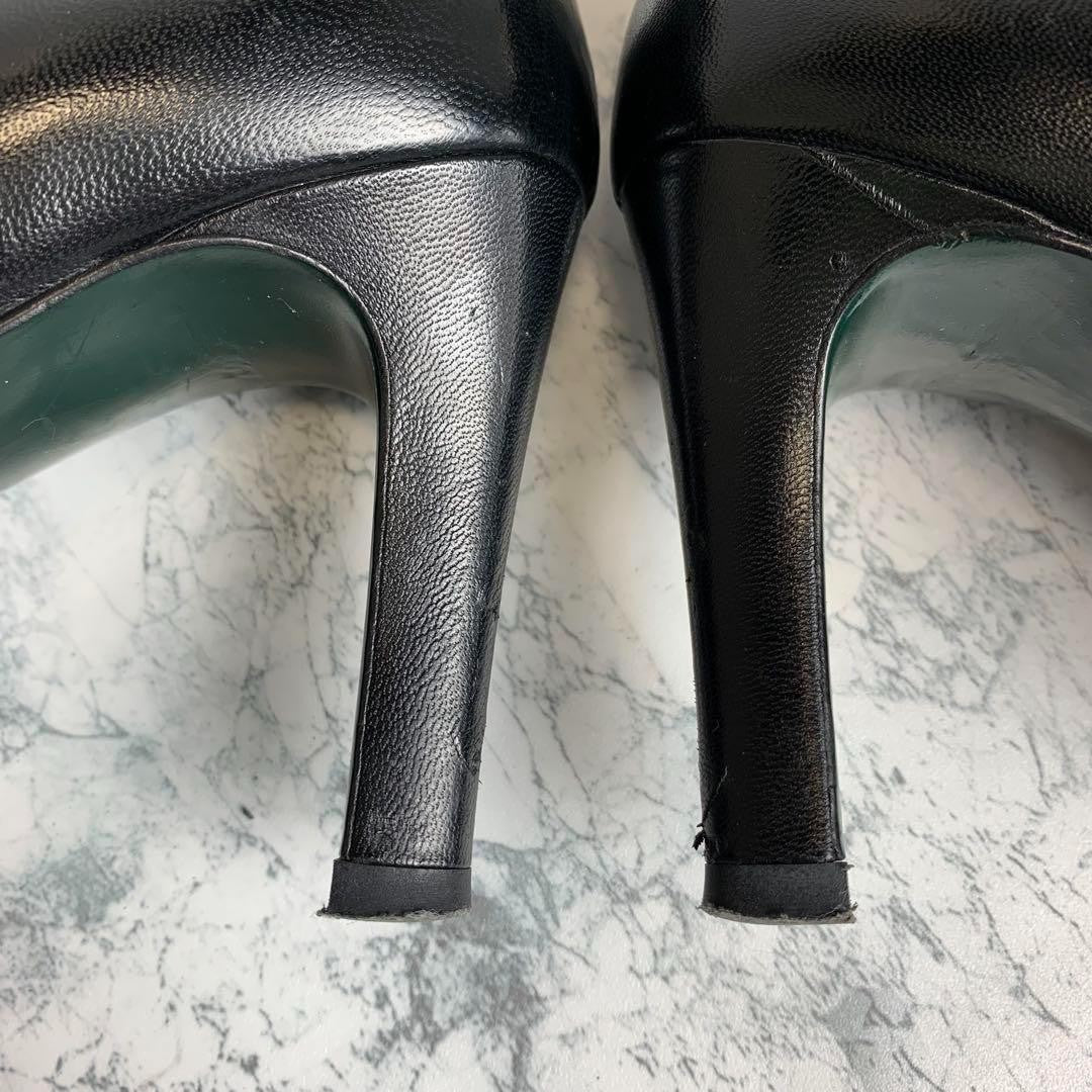 GUCCI Short Boots Shoes EU 36.5 US 6.5 Leather Black Authentic