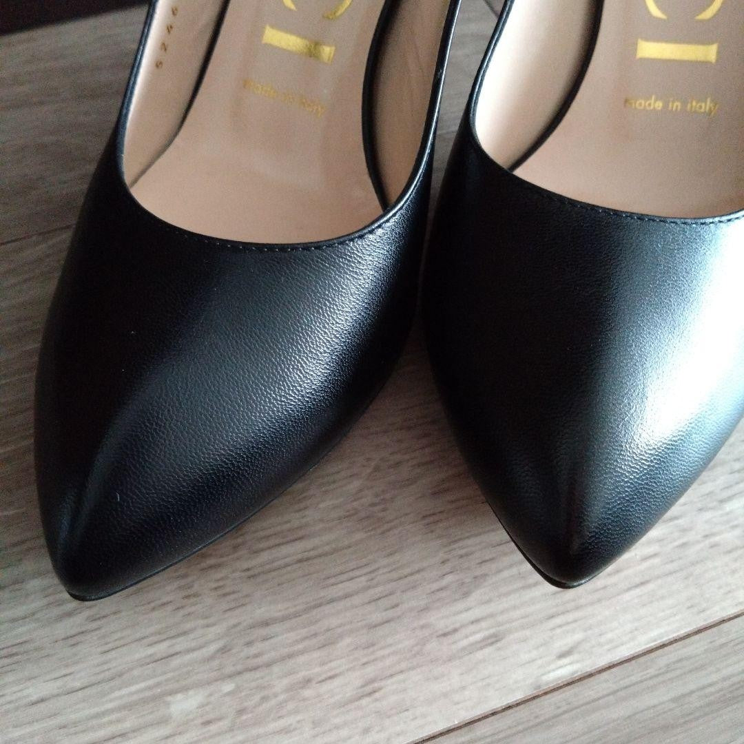 GUCCI Shoes Pumps Heel EU 36 US 6 Leather Black Authentic