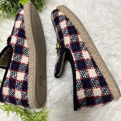 GUCCI Slip-ons Shoes Sneakers Horsebit EU 37 US 7 Navy Red Ivory Authentic