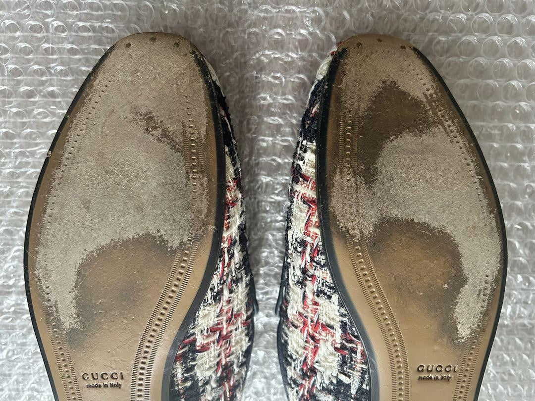 GUCCI Loafers Shoes Horse Bit EU 37.0 US 7.0 Multicolor Authentic