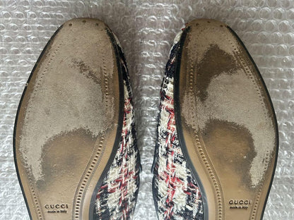 GUCCI Loafers Shoes Horse Bit EU 37.0 US 7.0 Multicolor Authentic
