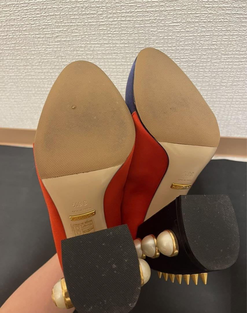 GUCCI Shoes Pumps Heel EU 36.5 US 6.5 Multicolor Authentic