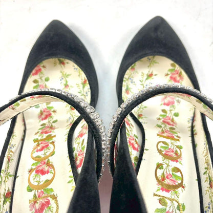 GUCCI Shoes Pumps Heel EU 36 US 6 Black Authentic
