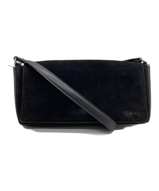 VERSACE Shoulder Bag Purse Black Authentic
