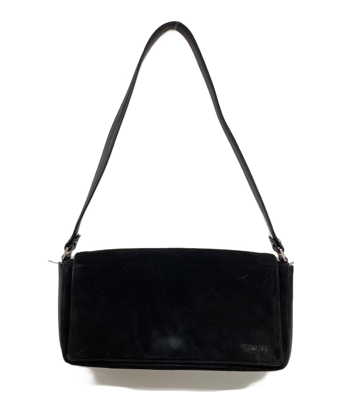 VERSACE Shoulder Bag Purse Black Authentic