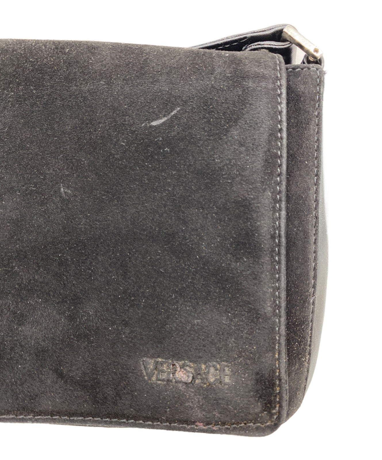 VERSACE Shoulder Bag Purse Black Authentic