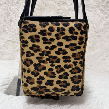 VERSACE Hand Bag Tote Purse Sunburst Black Yellow Gold Authentic
